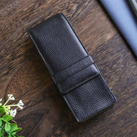 Wancher ワンチャーレーザー本革ケース 黒 インドネシア製 ハンドメイド