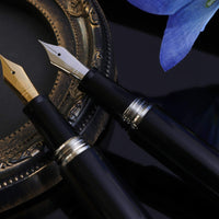 誠エボナイト・シルクブラック Fountain Pen - Wancher ワンチャー