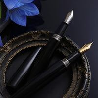 誠エボナイト・シルクブラック Fountain Pen - Wancher ワンチャー