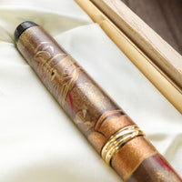 呉竹万年毛筆 夢銀河天然木・龍・輪島蒔絵 Brush Pen - Wancher ワンチャー