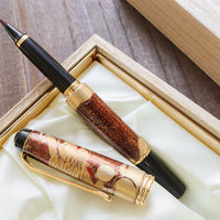 呉竹万年毛筆 夢銀河輪島塗・昇龍 Brush Pen - Wancher ワンチャー