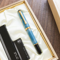 呉竹万年毛筆 夢銀河輪島塗・雪割草 Brush Pen - Wancher ワンチャー