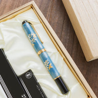 呉竹万年毛筆 夢銀河輪島塗・雪割草 Brush Pen - Wancher ワンチャー