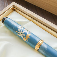 呉竹万年毛筆 夢銀河輪島塗・雪割草 Brush Pen - Wancher ワンチャー