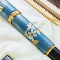 呉竹万年毛筆 夢銀河輪島塗・雪割草 Brush Pen - Wancher ワンチャー