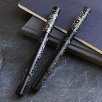 しずく・ガラスニブ万年筆・ ブラックアイ Fountain Pen - Wancher ワンチャー