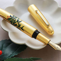 廣田漆 金箔蒔絵・万両 Fountain Pen - Wancher ワンチャー