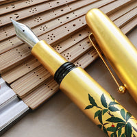 廣田漆 金箔蒔絵・万両 Fountain Pen - Wancher ワンチャー