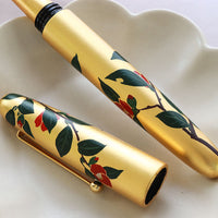 廣田漆 金箔蒔絵・椿 Fountain Pen - Wancher ワンチャー
