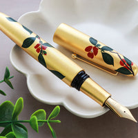 廣田漆 金箔蒔絵・椿 Fountain Pen - Wancher ワンチャー