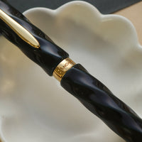 仁風ボールペン・青溜塗 Ballpoint Pen - Wancher ワンチャー