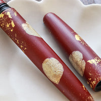 季映万年筆・夜桜・赤溜塗 Fountain Pen - Wancher ワンチャー