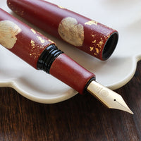 季映万年筆・夜桜・赤溜塗 Fountain Pen - Wancher ワンチャー