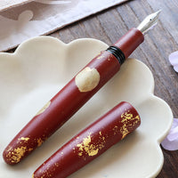 季映万年筆・夜桜・赤溜塗 Fountain Pen - Wancher ワンチャー