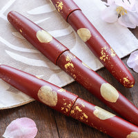 季映万年筆・夜桜・赤溜塗 Fountain Pen - Wancher ワンチャー