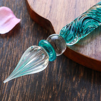 国東ガラスペン・ペン枕セット・ジェイドバイン Glass Pen - Wancher ワンチャー