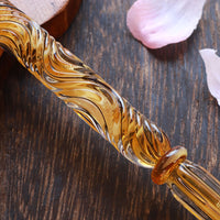 国東ガラスペン・ペン枕セット・オータムギンコウ Glass Pen - Wancher ワンチャー