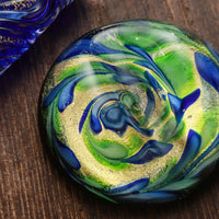 国東ガラスペン・ペン枕セット・シャムロックグリーン Glass Pen - Wancher ワンチャー