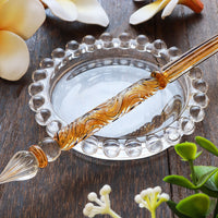 国東ガラスペン・ペン枕セット・オータムギンコウ Glass Pen - Wancher ワンチャー