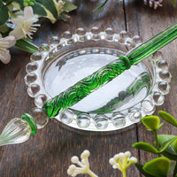 国東ガラスペン・ペン枕セット・シャムロックグリーン Glass Pen - Wancher ワンチャー