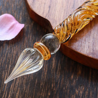 国東ガラスペン・ペン枕セット・オータムギンコウ Glass Pen - Wancher ワンチャー