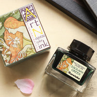 呉竹アール・ヌーヴォーカラーインク・ジョルナイグリーン Bottled Ink - Wancher ワンチャー