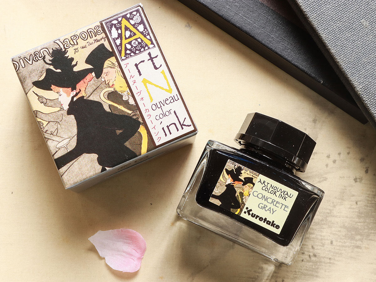 呉竹アール・ヌーヴォーカラーインク・コンクリートグレイ Bottled Ink 