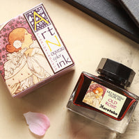 呉竹アール・ヌーヴォーカラーインク・オールドローズ Bottled Ink - Wancher ワンチャー