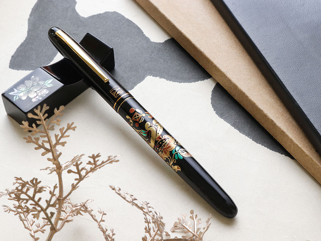 WANCHER x 呉竹 近代蒔絵 万年筆 含綬鳥 Kuretake Kindai Maki-e