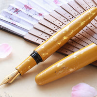 京都漆 古都色・金閣寺 Fountain Pen - Wancher ワンチャー