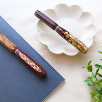 ナムジャイ漆・悠久の波・赤 Fountain Pen - Wancher ワンチャー