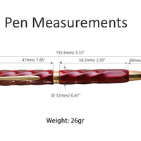仁風ボールペン・玉虫塗 Ballpoint Pen - Wancher ワンチャー