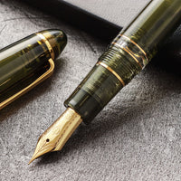 プロフィットレアロ21金・シャンパーニュダークグリーン Fountain Pen - Wancher ワンチャー