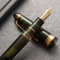 プロフィットレアロ21金・シャンパーニュダークグリーン Fountain Pen - Wancher ワンチャー