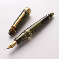 プロフィットレアロ21金・シャンパーニュダークグリーン Fountain Pen - Wancher ワンチャー
