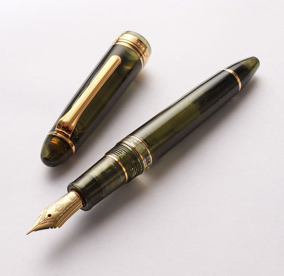 プロフィットレアロ21金・シャンパーニュダークグリーン Fountain Pen - Wancher ワンチャー