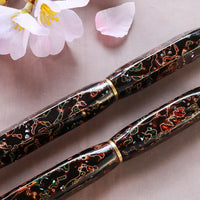 伝承・津軽漆・黒上げ 螺鈿 Fountain Pen - Wancher ワンチャー