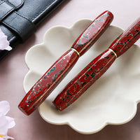 伝承・津軽漆・赤上げ螺鈿 Fountain Pen - Wancher ワンチャー