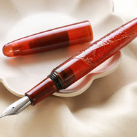 溜透かし・透明 つばき Fountain Pen - Wancher ワンチャー