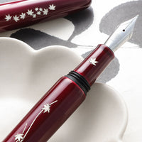 象嵌 紅葉・漆・玉虫塗 Fountain Pen - Wancher ワンチャー