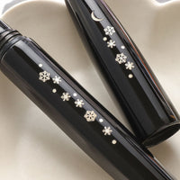 象嵌 雪月・漆・黒 Fountain Pen - Wancher ワンチャー