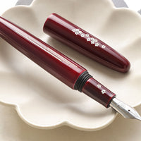 象嵌 桜の川・漆・玉虫塗 Fountain Pen - Wancher ワンチャー