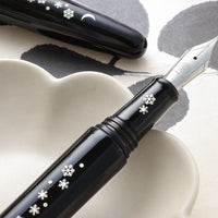 象嵌 雪月・漆・黒 Fountain Pen - Wancher ワンチャー