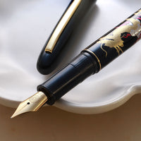 呉竹近代蒔絵万年筆- 龍と宝珠 Fountain Pen - Wancher ワンチャー