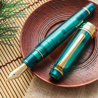 キングプロフェッショナルギア21金・ターコイズブルー Fountain Pen - Wancher ワンチャー