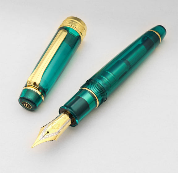 キングプロフェッショナルギア21金・ターコイズブルー Fountain Pen - Wancher ワンチャー
