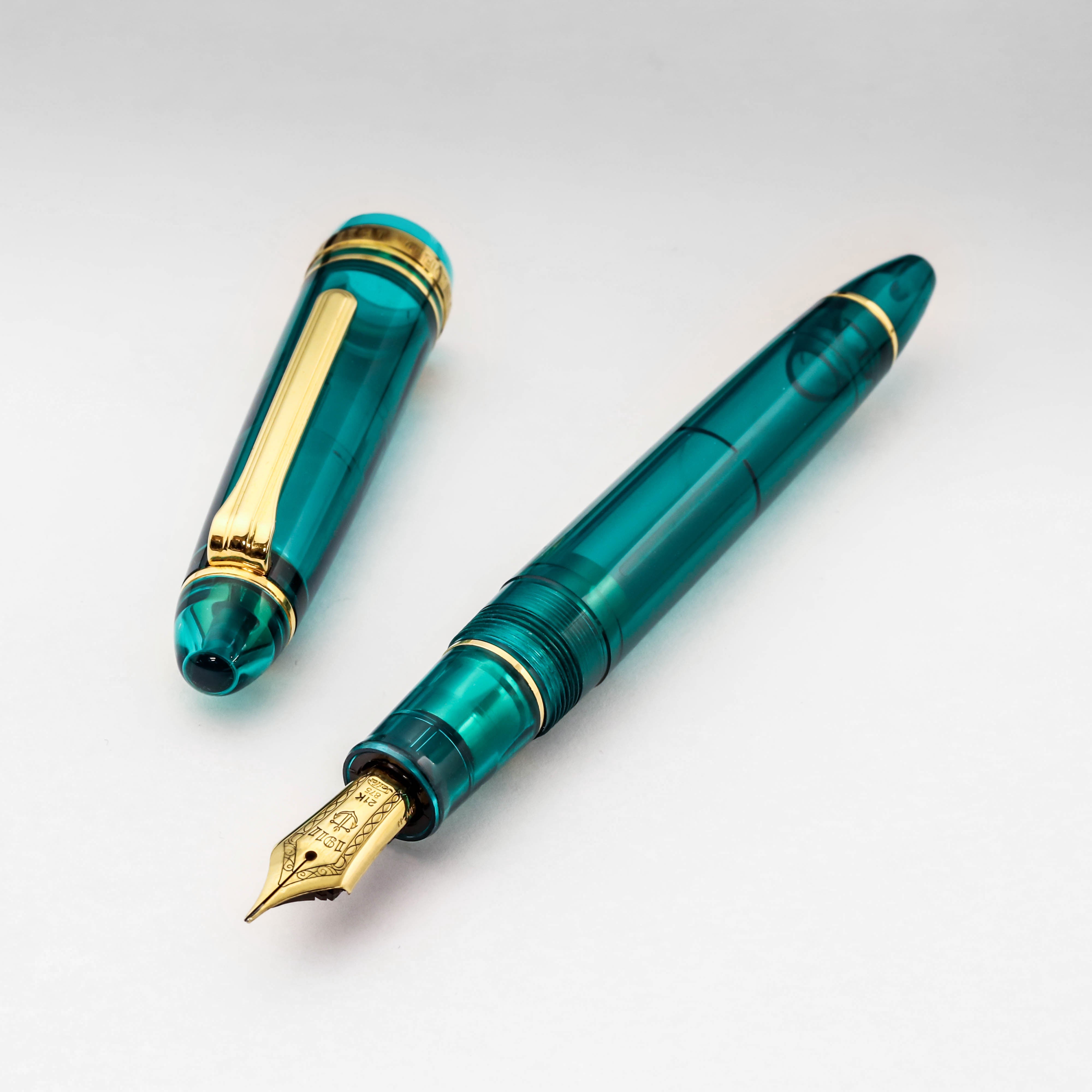 プロフィット21・ターコイズブルー Fountain Pen | ワンチャーペン Wancher