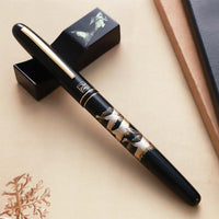 呉竹近代蒔絵万年筆 - 鶴寿千歳 Fountain Pen - Wancher ワンチャー