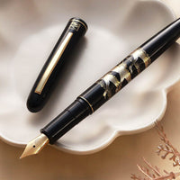 呉竹近代蒔絵万年筆 - 鶴寿千歳 Fountain Pen - Wancher ワンチャー