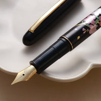 呉竹近代蒔絵万年筆 - 桜唄 Fountain Pen - Wancher ワンチャー